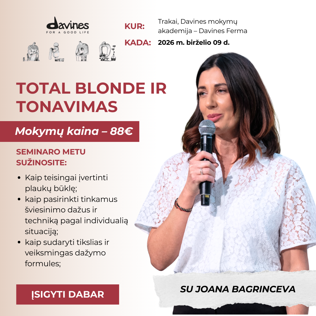 total blonde tonavimas davines