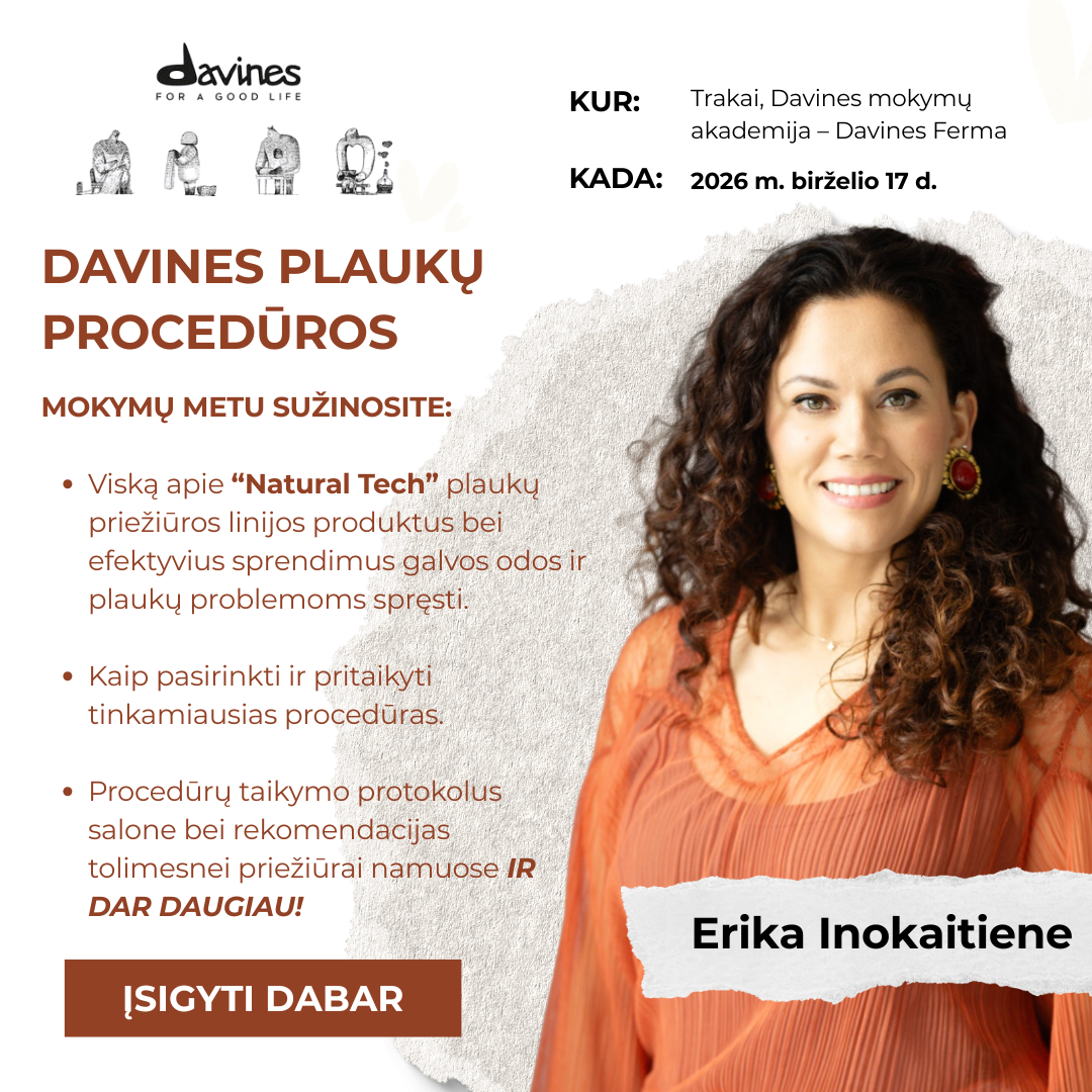 davines plauku proceduros