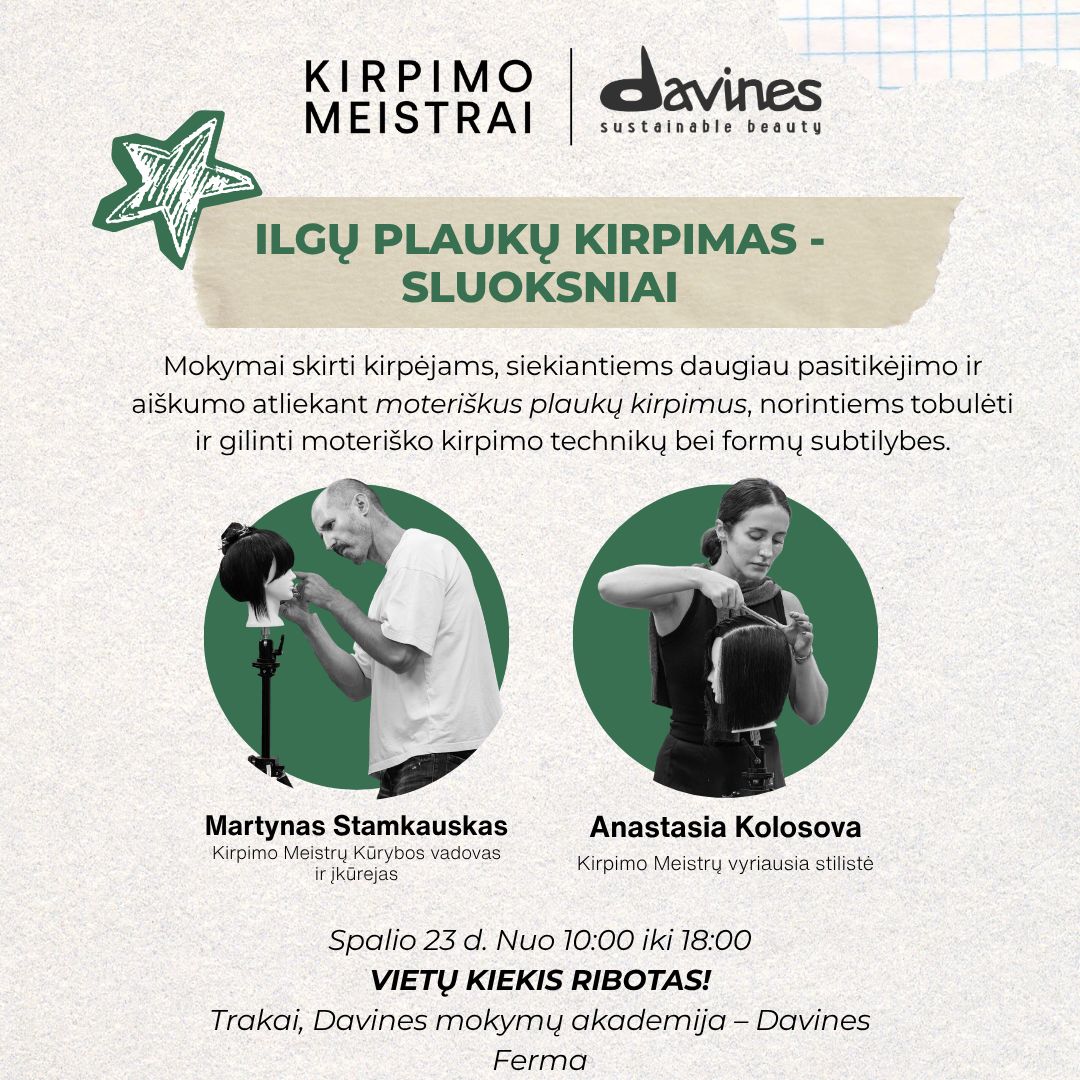 moterisko kirpimo meistrai